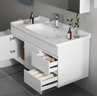 Trlife Petits meubles de rangement blancs pour cuisine et salle de bain, menuiserie, placage naturel, tambour, mélamine, carcase en MDF pour l'hôtellerie