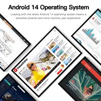 Nouvelle conception, écran IPS haute définition 2K, processeur 8 cœurs, 16 Go + 512 Go de mémoire, tablette robuste, Android 14, tablette 10 pouces P60 Pro