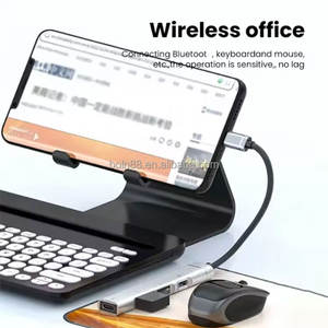 Venta caliente USB C HUB Aluminio 4 en 1 Multi Port Splitter Estación de acoplamiento de carga de alta velocidad para <span class=keywords><strong>iPhone</strong></span> <span class=keywords><strong>Ipad</strong></span> Macbook - Product Image 6