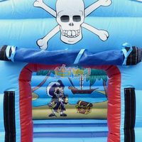 Château gonflable personnalisable en PVC 0,55 mm, sans plomb, non toxique, excellente flexibilité à basse température, garantie 3 ans