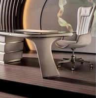 Bureau ovale minimaliste bureau bureau moderne bureau à domicile cadeau exécutif avec tiroirs
