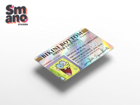 Vinilo Adhesivo Holográfico Ultrafino Smano de 0.14mm, Compatible con Tarjetas de Crédito y Débito Personalizadas Estándar ID-1 CR80