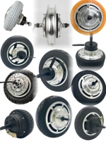 Vente chaude 8 pouces DC brushless e-scooter moteur roue pour vélo électrique véhicule récréatif chariot chariot robot fauteuil roulant