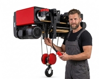 Palans électriques à câble européens à faible bruit, classe de travail M5, système de levage pour grue, pour la manutention de matériaux en atelier industriel