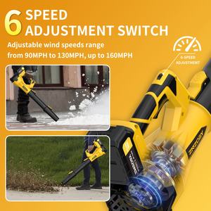 منفاخ أوراق لاسلكي عالي القدرة الأكثر مبيعًا مزود ببطارية 4.0 أمبير في الساعة، مع 6 سرعات لضبط سرعة الرياح وفوهة ممتدة - Product Image 4