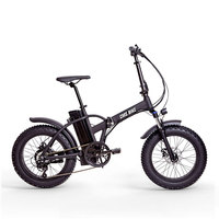 Vélo hybride électrique pliant à vitesse variable de 20 pouces batterie 48v10.4ah moteur 500w gros pneu motoneige vélo