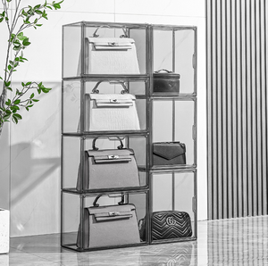 Espositore in Acrilico Trasparente per Organizzare Borse, Scatola Portaoggetti con Porta Magnetica, Contenitori per Libri e Oggetti <span class=keywords><strong>da</strong></span> Collezione - Product Image 5