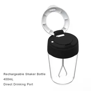 USB充电黑色粉色蓝色BPA免费定制塑料特利坦自动搅拌杯运动电动健身房摇瓶器