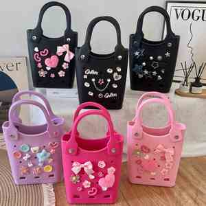Bolsas de Playa de EVA Disponibles en Varios Colores, Bolsos Kawaii para Niñas Pequeñas, Bolsa Impermeable con Orificios para Viaje - Product Image 1