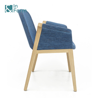 Chaise de salle à manger en bois au design nordique avec mousse moulée par injection pour restaurant, hôtel, bureau, espace de repos, cantine