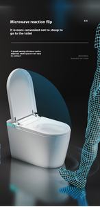 <span class=keywords><strong>Toilette</strong></span> intelligente automatique de petite taille avec réservoir d'eau au sol <span class=keywords><strong>Toilette</strong></span> électrique à impulsions pour usage domestique - Product Image 4