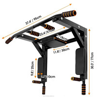 Barre de traction pour entraînement efficace du haut du corps Support de qualité supérieure pour une utilisation en salle de sport à domicile