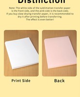 Papel de Sublimación A4, 100 Hojas, 120g, Compatible con Impresora de Inyección de Tinta, Transferencia Térmica para Camisetas, Tazas, Proyectos Personalizados