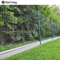 Clôture en métal 3D, sécurité extérieure, autoroute, maison, jardin, ferme, acier galvanisé recouvert de PVC, grillage soudé incurvé, panneaux de clôture 3D