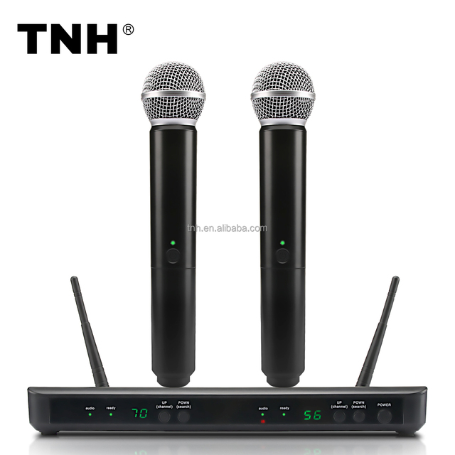 TNH BLX-288E High Quality BLX8 Dual Channel Wireless Microphone Dual Handheld Wireless PG58 Microphone Digital Vocal System