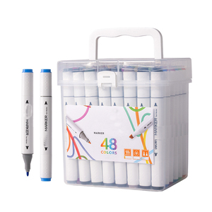 Set di <span class=keywords><strong>Pennarelli</strong></span> a Base Alcolica per Bambini e Adulti per Dipingere, Colorare e Illustrare su Carta - Product Image 5