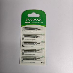 PUJIMAX 5 件/卡可定制一次性 3V CR425 圆柱形电子夜钓浮标电池，适用于钓鱼浮标 - Product Image 6