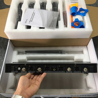Système de microphone sans fil professionnel UHF à 4 canaux UR-4000B 640-690 MHz