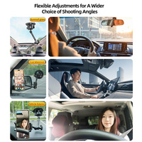 Bras magique réglable robuste pour voiture, support de téléphone portable à ventouse, rotation flexible de 360 degrés, vente en gros