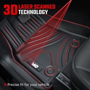 All-Weather <b>TPE</b> Waterproof Anti-Slip for Model Y 2021-2022 Full Coverage Car Liners 6 PCS Set D0100XU810Y All-Weather - Product Image 4