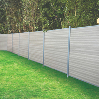 Haute qualité facile Inatallation palissade 3d porte frontière Pvc maison panneau en plastique décoratif Wpc clôture de jardin