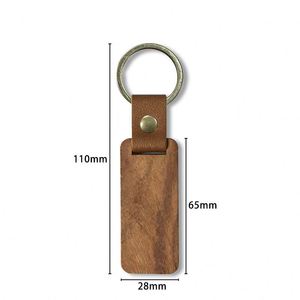 Llavero de Madera Personalizable con Grabado Láser Transfronterizo, Colgante de Madera en Blanco para DIY, Llavero Único y Personalizable - Product Image 3