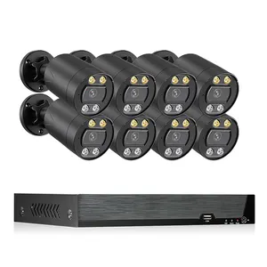 Система домашнего видеонаблюдения H.265 + наружная 8 Мп Poe Водонепроницаемая камера видеонаблюдения