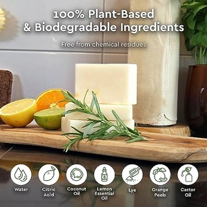 Sapone Solido per Piatti Ecologico con Etichetta Privata Personalizzata Ingredienti Naturali Rimuove Macchie d'Olio Delicato Senza Solfuro - Product Image 3
