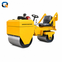 Rouleau compacteur vibrant monocylindre 850, autopropulsé, à entraînement et direction par chaîne, pompe hydraulique Huade haute efficacité