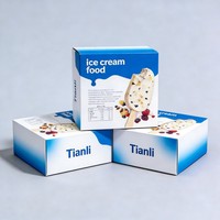 Boîte d'emballage biodégradable à impression numérique, boîte en papier personnalisée pour barres de crème, emballage pour glaces et sucettes glacées