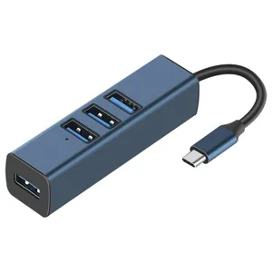Wholesale 4 Port RDS 6307-4 USB-C / Type-C to USB3.0 + Triple USB2.0 4 in 1 HUB Adapter