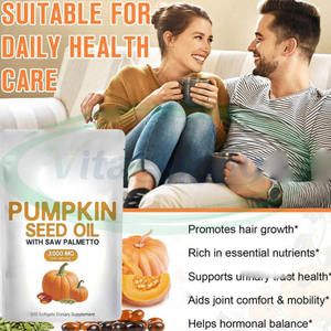 VitaSpring Crescimento Do Cabelo Abóbora Óleo De Semente De Abóbora Soft Gels Cápsulas Private Label Natural 1000 mg 3000mg Óleo De Semente De Abóbora <span class=keywords><strong>Softgel</strong></span> - Product Image 3