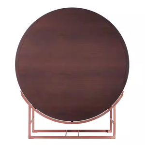 ตู้เก็บของทรงกลมวิลล่าห้องนั่งเล่นดีไซน์ใหม่ตู้ตกแต่งประตูหมุนได้360องศา - Product Image 4