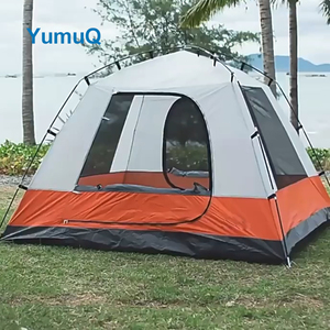 Yumuq Bán Buôn 4 Phòng Ngay Lập Tức Homful Gia Đình Log Cabin Lều 6 14 Người Cơ Sở Cho Cắm Trại Ngoài Trời - Product Image 5