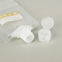 Pochette Doypack transparente en plastique avec bec verseur pour détergent, échantillons de soins de la peau, jus, sauces et shampoings