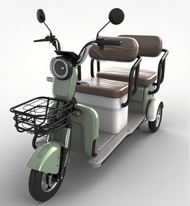 Triciclo Eléctrico de 600W con 48V 20A y 50km de Autonomía Extendida, Estructura de Acero Estable, Perfecto para Desplazamientos y Recreación de Adultos - Product Image 4