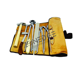 ชุดเครื่องมือสำหรับสัตวแพทย์มืออาชีพ ชุดอุปกรณ์ตัดแต่งกีบม้า ดูแลกีบและรองเท้าม้า สำหรับสัตว์ขนาดใหญ่ ทำจากสแตนเลส ใช้ซ้ำได้ - Product Image 1