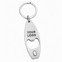 Porte-clés ouvre-bouteille en forme de planche de surf, porte-clés en métal, porte-clés de surf, cadeau d'été pour la plage, pour hommes, femmes, surfistes