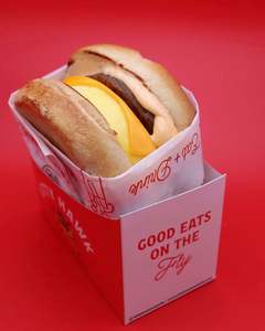 กระดาษห่ออาหารกันไขมันแบบพิมพ์ลายเองสำหรับอาหารจานด่วน ไก่ทอด แซนวิช และเบอร์เกอร์ - Product Image 1