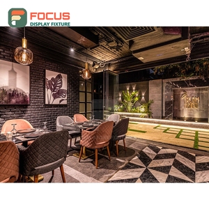 Vitrine à café grand format avec finition grain de bois, étagère de présentation pour café commercial - Product Image 6