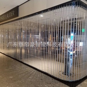 Trung tâm mua sắm trong nhà đơn giản với cửa phân vùng động cơ PC tinh thể gấp cửa hợp kim nhôm bên cửa trượt - Product Image 4