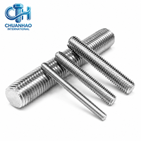 304 Stainless Steel A2 Rust Proof DIN975 M2-M64 Passivated Fully Threaded Rod for Solar Bracket Assembly