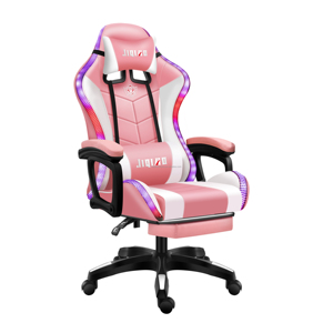 Cómoda <span class=keywords><strong>Silla</strong></span> de cuero PU para juegos, venta al por mayor, sillas rosadas para juegos de ordenador, <span class=keywords><strong>silla</strong></span> para juegos <span class=keywords><strong>Razer</strong></span> con reposapiés y masaje - Product Image 2