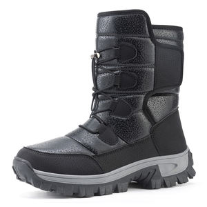 Das mulheres dos homens anti-derrapante leve pelúcia quente neve botas longo algodão ao ar livre sapatos impermeáveis térmicas para o inverno respirável - Product Image 3