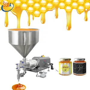 Pompe à rotor semi-automatique machine de remplissage de beurre d'arachide miel chocolat lotion visqueuse pâte mélange machine de remplissage