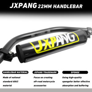 Guidon <span class=keywords><strong>de</strong></span> moto tout-terrain 7/8 " 22 mm <span class=keywords><strong>en</strong></span> aluminium 6063-T6, compatible avec les guidons <span class=keywords><strong>de</strong></span> Pit Bike, avec coussin <span class=keywords><strong>en</strong></span> <span class=keywords><strong>mousse</strong></span> pour Motocross, Pit Bike, ATV, Quad, Mini Bike - Product Image 4