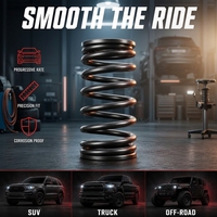 Grande ressort de compression pour système de suspension de SUV, camion et tout-terrain