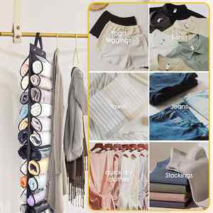 Organizadores de Leggings para Colgar Detrás de la Puerta, Ahorro de Espacio, para Camisetas y Pantalones - Product Image 5