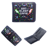 Dompet kulit keren baru kustom dengan kartu kredit klip uang tunai kreativitas hadiah pria remaja