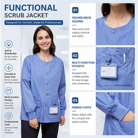Ensemble d'uniformes médicaux ER de protection totale contre les infections à haute température avec chaussures chirurgicales, haut à col en V, pantalon et veste